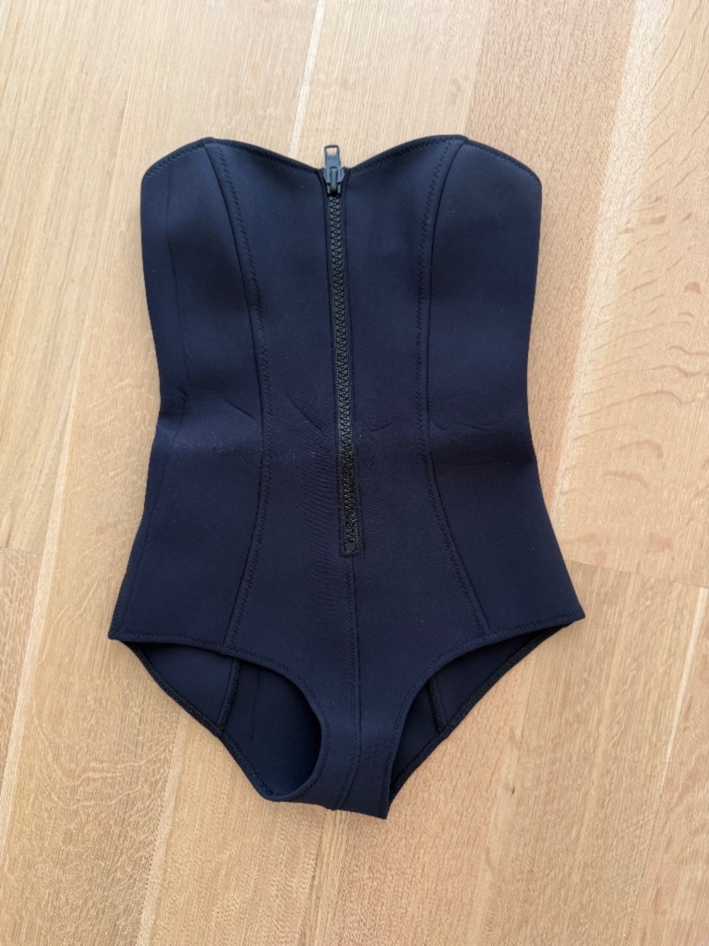Lisa Marie Fernandez Zip‑up neoprene one‑piece swimsuit, Size 2 (listed as II)